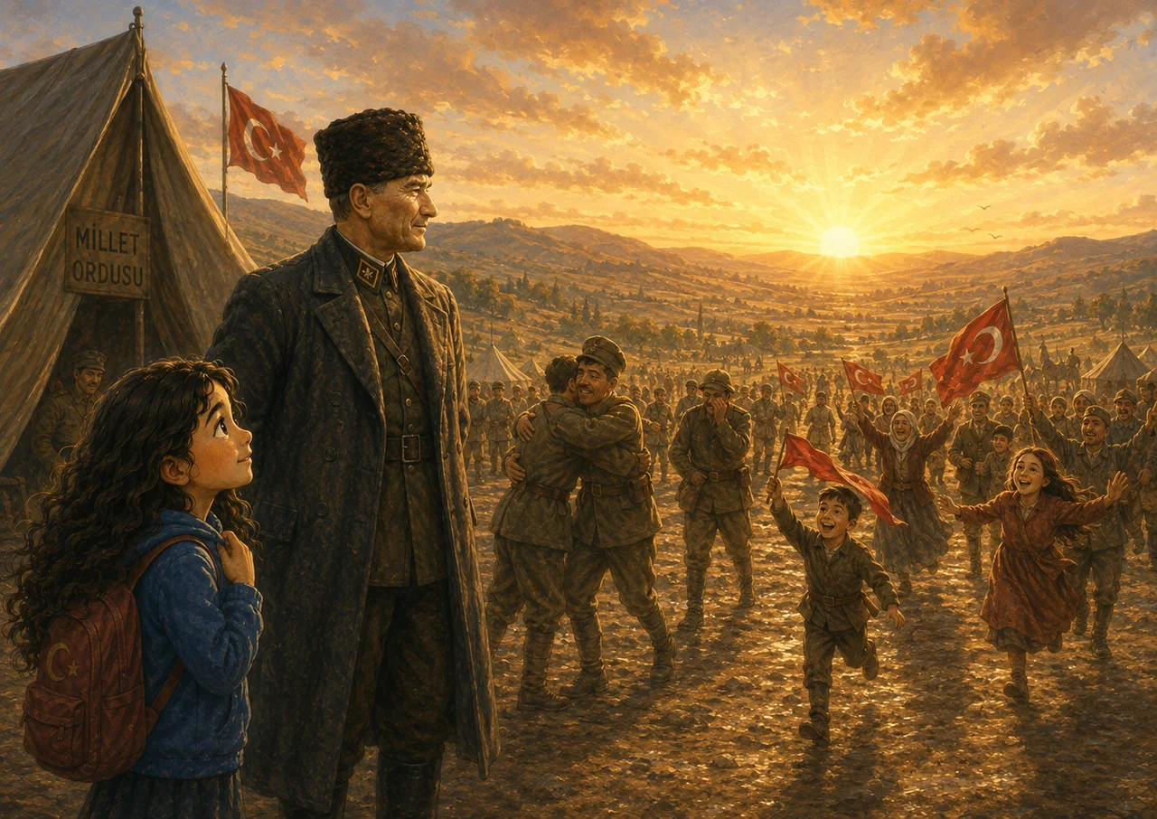 Düşlerimde Atatürk kitabından bir sahne